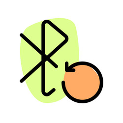 reloading bluetooth for identify recognition vector image