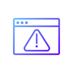 computer virus pixel perfect gradient linear icon vector image