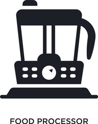 food processor isolated icon simple element from vector image
