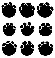 footprints of elephants Vector Image