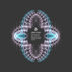 3d connection structure futuristic technology vector image