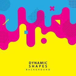 Abstract flat dynamic background template vector