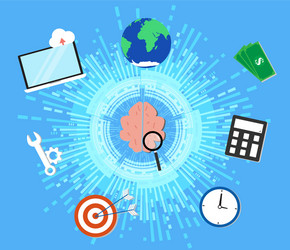 create business form brainstorming concept vector image