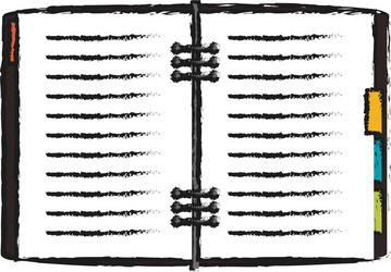 notebook icon image vector image