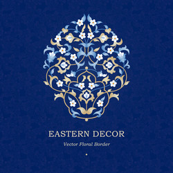 Vintage pattern in eastern style Royalty Free Vector Image