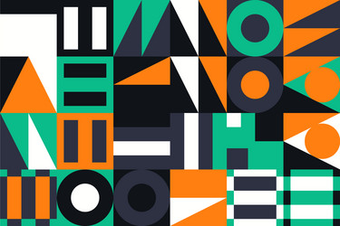deconstructed abstract pattern design vector image