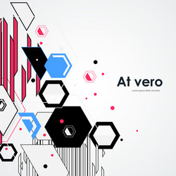 hexagonal structure lattice geometric abstract vector image