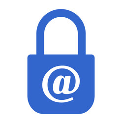 mail lock setting icon design vector image
