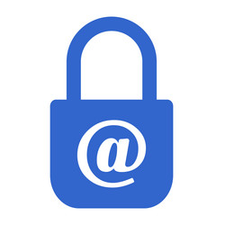 mail lock setting icon design vector