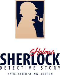 sherlock holmes logo or emblem detective vector