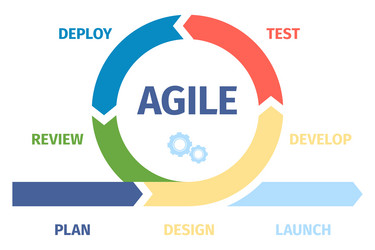 Agile Development Workflow vector image