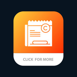 copy copyright restriction right file mobile app vector image