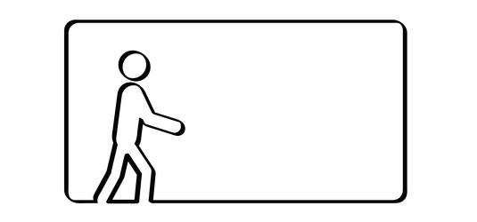 person people line pattern with frame vector image