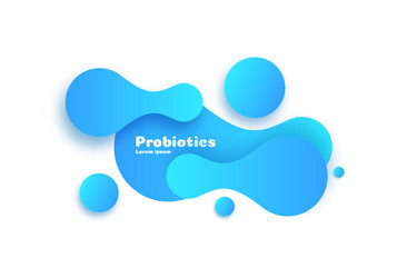 probiotics bacteria design vector