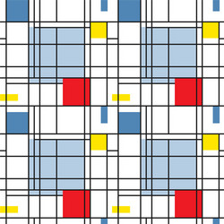 seamless pattern abstractionism style vector image