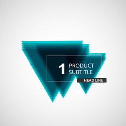 triangle pattern in abstract style on white vector image