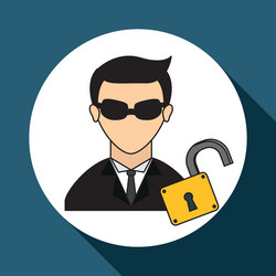 Hacker icon design vector