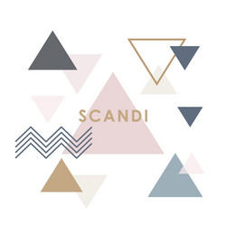 Scandinavian Triangle Background vector image