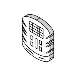 sql query database isometric icon vector image