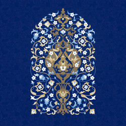 Vintage pattern in eastern style Royalty Free Vector Image
