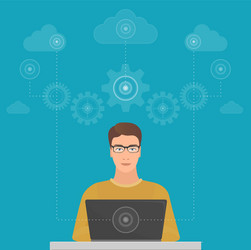 Data Analyst Software Programmer vector image