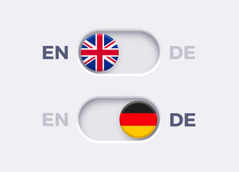 language mode toggle switch buttons vector image