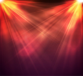 light on stage with rays and vector image