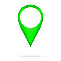 pointer icon with shadow vector image