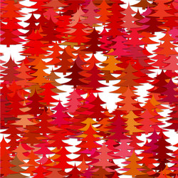 seamless abstract random pine tree pattern vector image