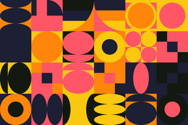 deconstructed abstract pattern design vector image