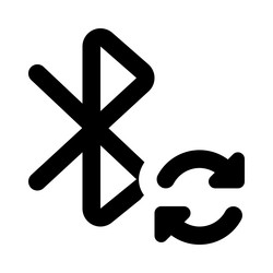 repeating bluetooth connection on phone vector image