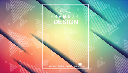 abstract geometric colorful background with high vector image