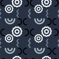 broken link structure seamless pattern vector image