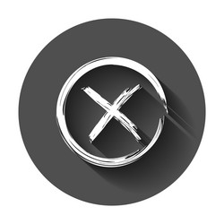 check marks cross no wrong icon business concept vector image