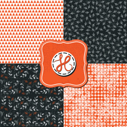 set of geometric patterns vector image