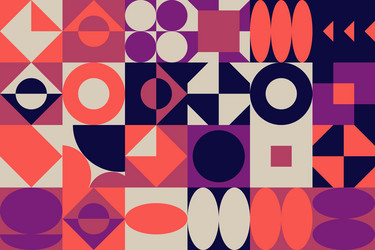 deconstructed abstract pattern design vector image