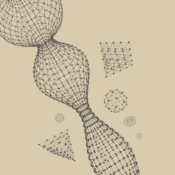 abstract connection points and lines graphic vector image