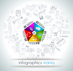 clean infographic layout template for data vector image