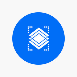 layers object layer server white glyph icon vector image