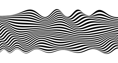 abstract background with wave lines vector image