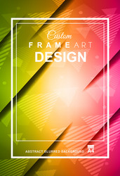 abstract geometric colorful background with high vector image