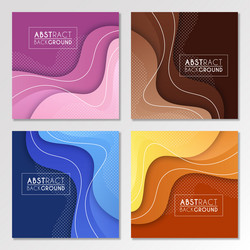 colorful liquid and geometric background Vector Image