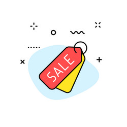 e-commerce and shopping web icons in line style vector image