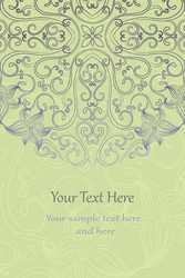 elegant invitation card vector