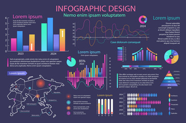 mega set of infographic elements data vector image