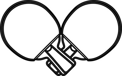 ping pong rackets vector