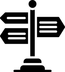 signboard icon location map and navigation vector image