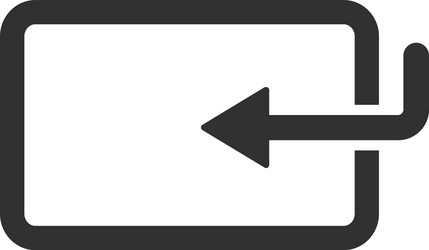 arrow login enter icon for web mobile application vector image