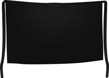 Waist apron mockup realistic style Royalty Free Vector Image