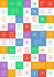 ui and web elements vector image